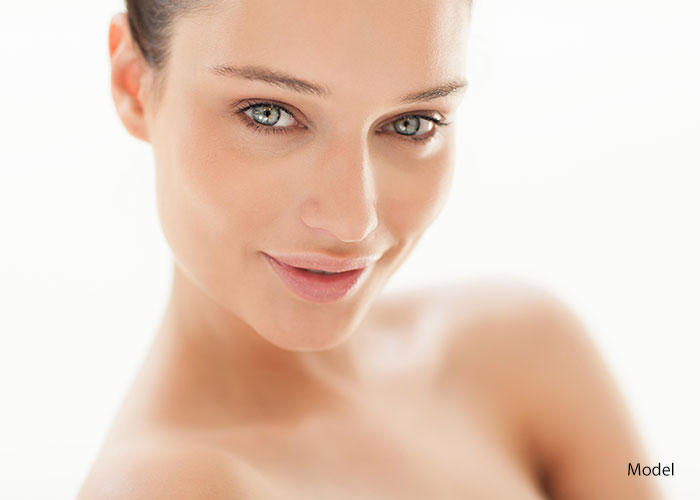 Face of a model