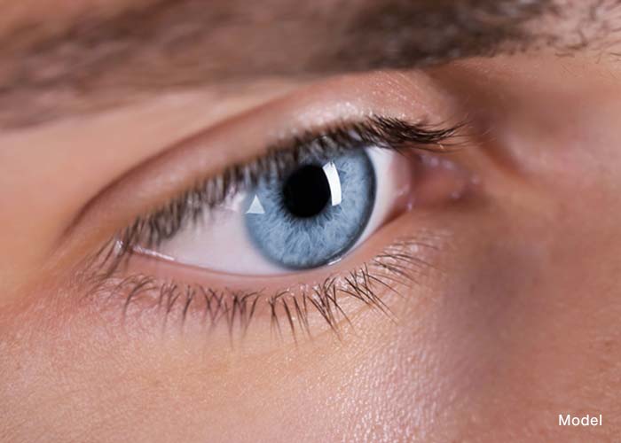 Detail photo of a person's eye